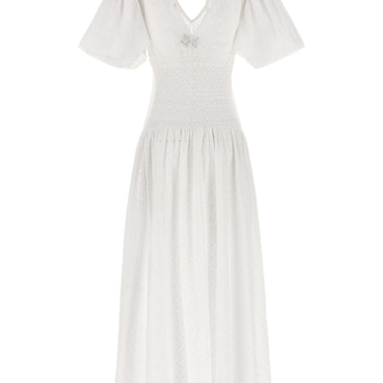 LE TWINS White Cotton Long Dress