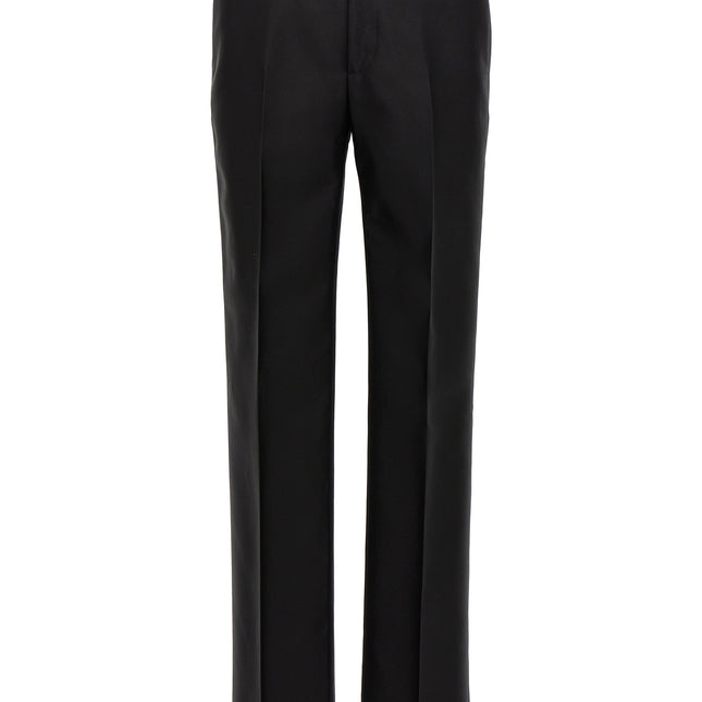 Burberry Black Virgin Wool Dress Pants