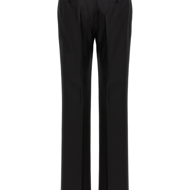 Burberry Black Virgin Wool Dress Pants