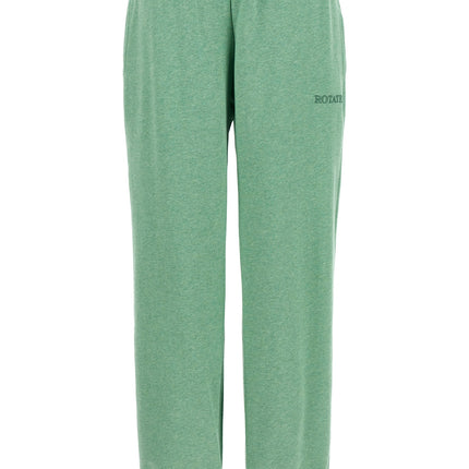 ROTATE BIRGER CHRISTENSEN Bicolor Cotton Joggers (Workout Pants)