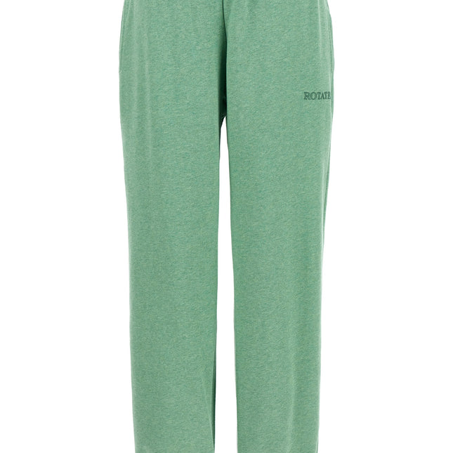ROTATE BIRGER CHRISTENSEN Bicolor Cotton Joggers (Workout Pants)