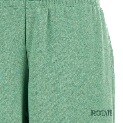 ROTATE BIRGER CHRISTENSEN Bicolor Cotton Joggers (Workout Pants)