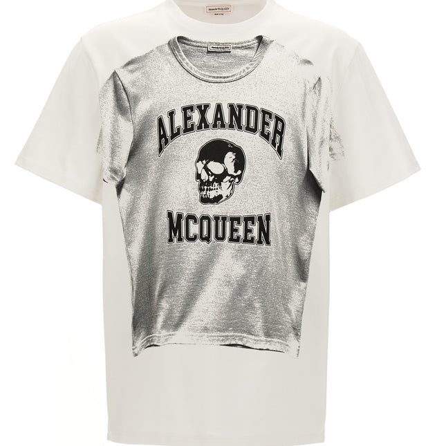 Alexander McQueen Bicolor Cotton T-Shirt