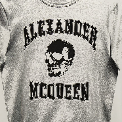 Alexander McQueen Bicolor Cotton T-Shirt