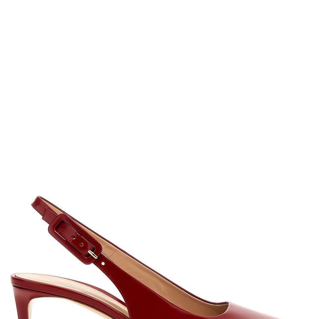 Gianvito Rossi Multicolor Goatskin Mid Heel Pumps