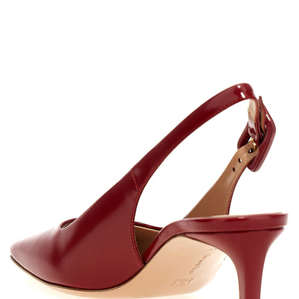 Gianvito Rossi Multicolor Goatskin Mid Heel Pumps