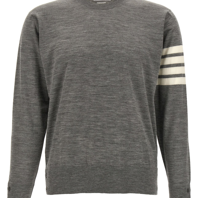 Thom Browne Gray Virgin Wool Cardigan