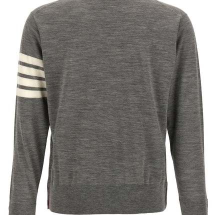 Thom Browne Gray Virgin Wool Cardigan