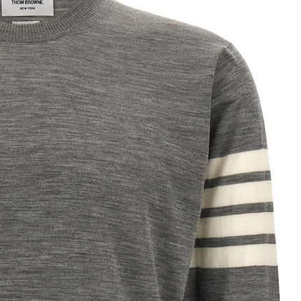 Thom Browne Gray Virgin Wool Cardigan