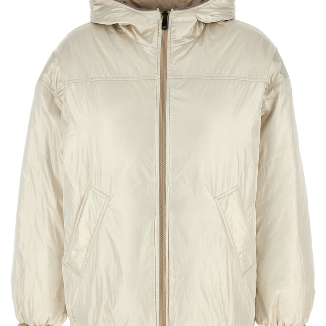Brunello Cucinelli Beige Polyester Full-Length Jacket