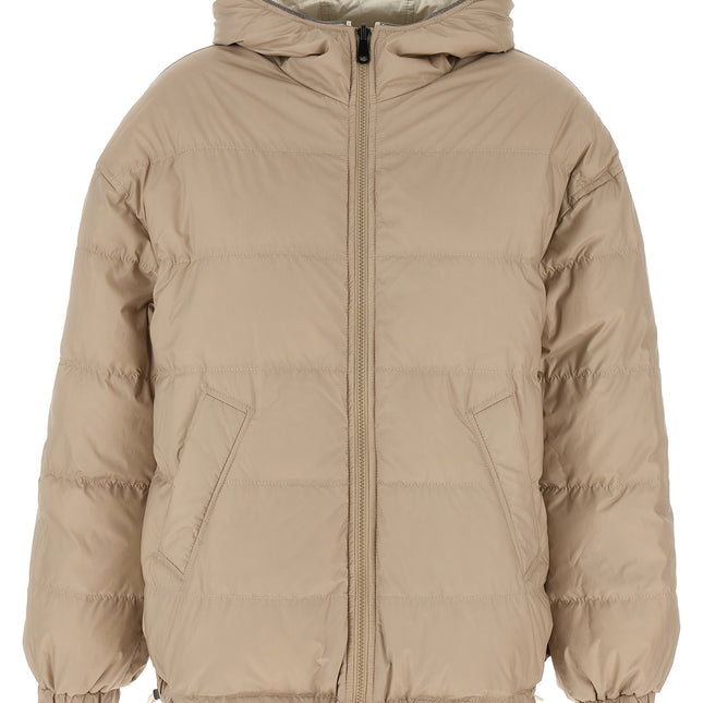 Brunello Cucinelli Beige Polyester Full-Length Jacket