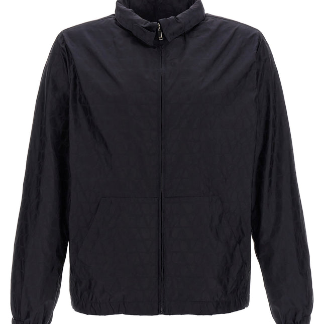 Valentino Garavani Blue Polyamide Shell Jacket