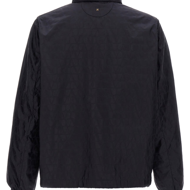 Valentino Garavani Blue Polyamide Shell Jacket