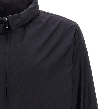 Valentino Garavani Blue Polyamide Shell Jacket