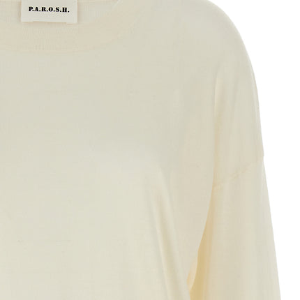 P.A.R.O.S.H. White Wool Cardigan