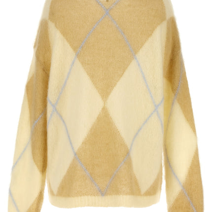 Ganni Bicolor Wool Cardigan
