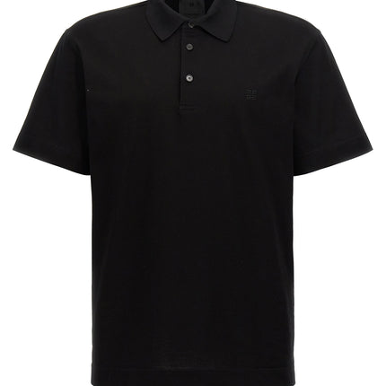 Givenchy Black Cotton Polo Shirt