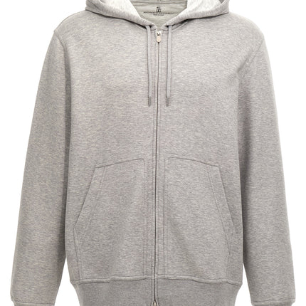 Brunello Cucinelli Gray Cotton Sweatshirt