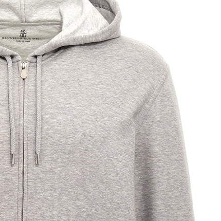 Brunello Cucinelli Gray Cotton Sweatshirt
