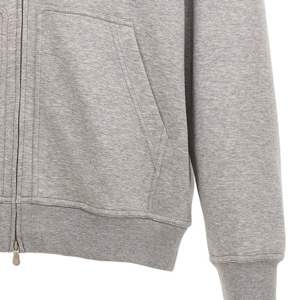 Brunello Cucinelli Gray Cotton Sweatshirt