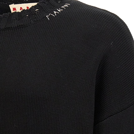 Marni Black Cotton Cardigan