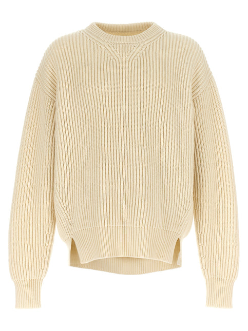 Jil Sander White Wool Cardigan