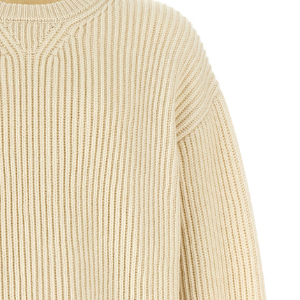 Jil Sander White Wool Cardigan