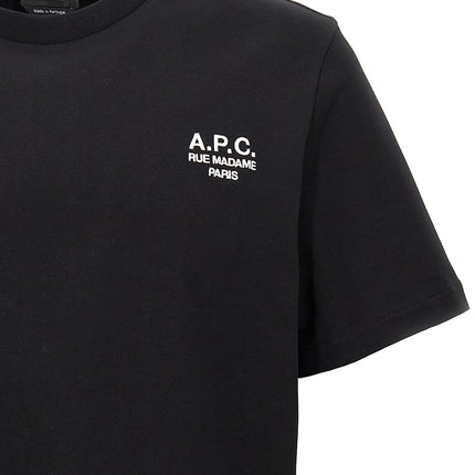 A.P.C. Black Cotton T-Shirt