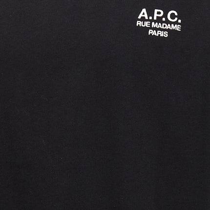 A.P.C. Black Cotton T-Shirt