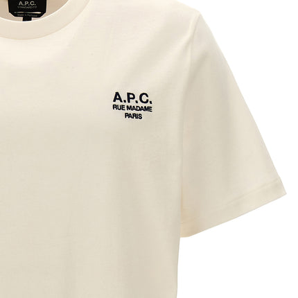 A.P.C. White Cotton T-Shirt