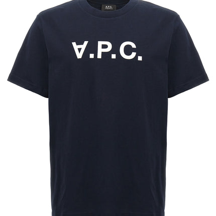 A.P.C. Blue Cotton T-Shirt