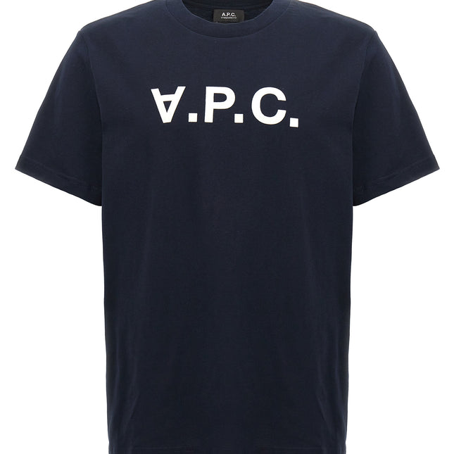 A.P.C. Blue Cotton T-Shirt