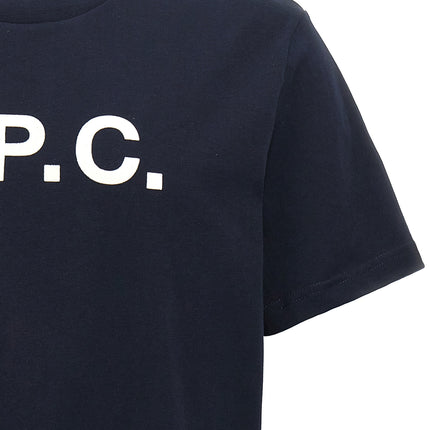 A.P.C. Blue Cotton T-Shirt