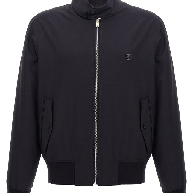 Givenchy Blue Elastane Bomber