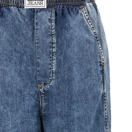 MO5CH1NO JEANS Blue Cotton Jeans Denim