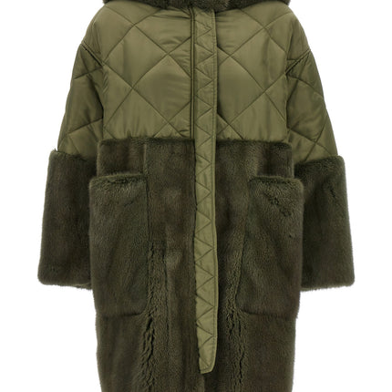 BLANCHA Bicolor Polyester Coat