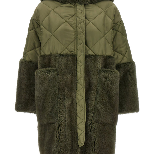 BLANCHA Bicolor Polyester Coat