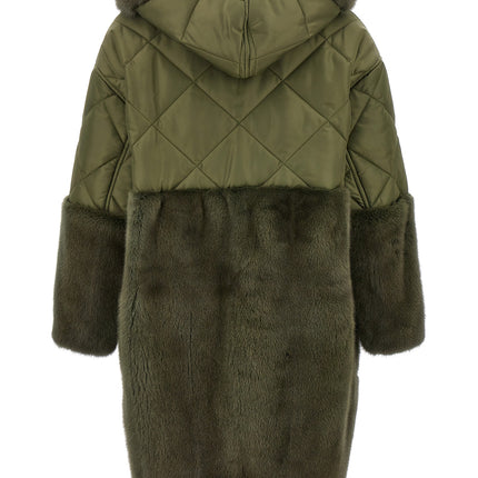 BLANCHA Bicolor Polyester Coat