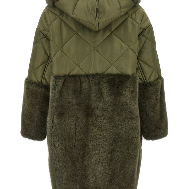 BLANCHA Bicolor Polyester Coat