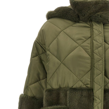 BLANCHA Bicolor Polyester Coat