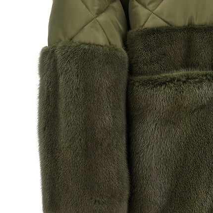 BLANCHA Bicolor Polyester Coat