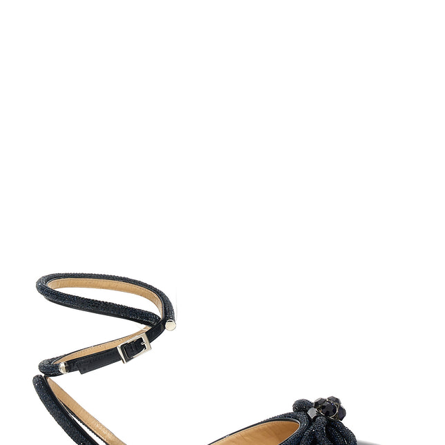 MACH & MACH Blue Calfskin Ballet Flats