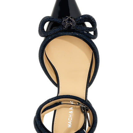 MACH & MACH Blue Calfskin Ballet Flats