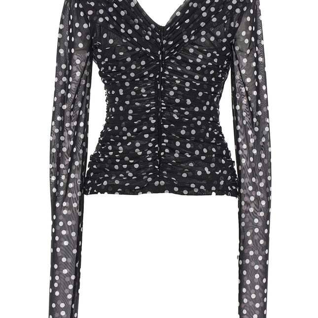 Dolce & Gabbana Bicolor Polyamide Tank Tops