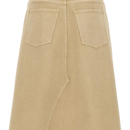 Tory Burch Beige Cotton Midi Skirt