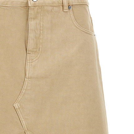Tory Burch Beige Cotton Midi Skirt