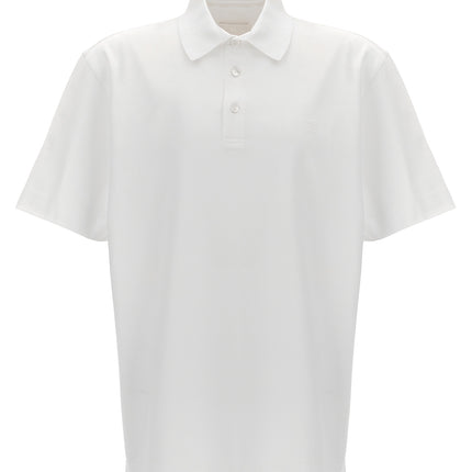 Givenchy White Cotton Polo Shirt