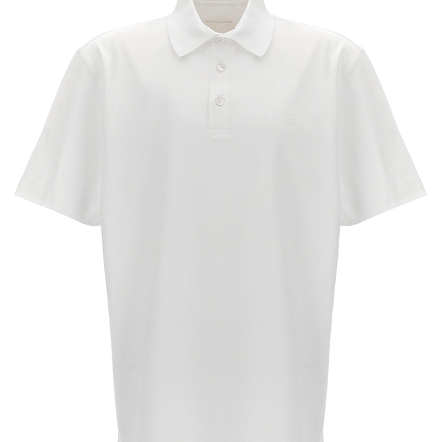 Givenchy White Cotton Polo Shirt