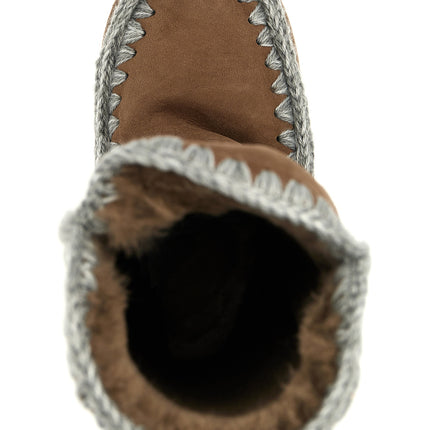 Mou Brown Lamb Leather Over The Knee