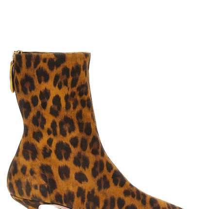Aquazzura Multicolor Suede Leather Ankle Boots